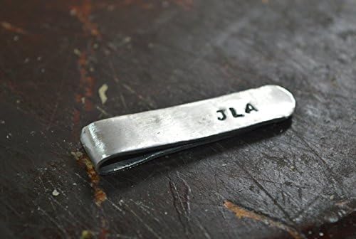 Personalized Tie Clip, Sterling Silver Tie Clip, custom tie clip, gift for men, handmade, groomsman gift,unique, engraved tie bar clip, initials,dad gift, fathers day gift
