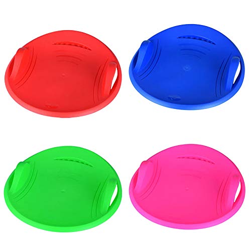 Alapaste 22.5 Inch Snow Sled Round Thick Winter Plastic Saucer for Kids and Adults