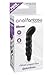 Nasswalk Anal Fantasy Ribbed P-Spot Silicone Vibe Waterproof, 4 Inch, Black