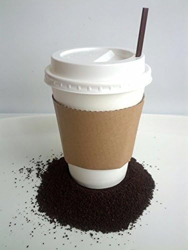 Disposable Paper Cups 12oz with Lids, Sleeves and Stirrers, 100 pack