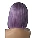 Benafee Lilac Lace Front Human Hair Bob Wig Silky Straight Middle Part Short Bob Wigs Glueless Pre Plucked 180 Density Swiss Lace Remy Hair Bob Wig 8 Inch