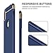 iPhone X Case, iPhone 10 case RANVOO 3 in 1 Stylish Thin and Slim Hard Case Matte Surface with Electroplate Frame for Apple iPhone X (2017), Chrome Gold and Dark Blue