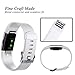 GEAK For Fitbit Charge 2 Bands, Classic Replacement Sport Accessory Strap Bands for Fitbit Charge 2 Small Classic-White