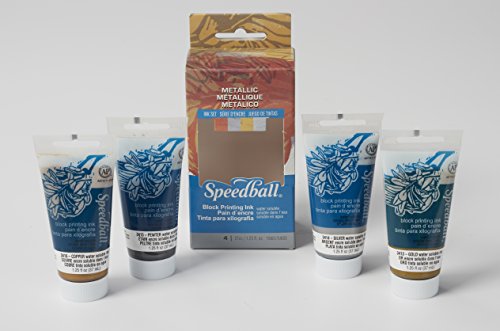 4 Speedball+Water+Soluble+Metallic+Block+Printing
