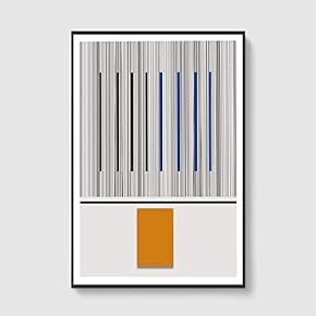 SIGNFORD Framed Canvas Home Artwork Decoration Lines Art...