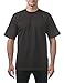 Pro Club Men's Heavyweight Cotton Short Sleeve Crew Neck T-Shirt, 5XL - Tall, Black