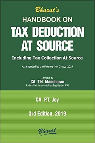 Handbook on TAX DEDUCTION AT SOURCE 2019 by CA. P.T. JOY