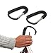 Groupcow 2pcs Extra Large Clip Hook Holder Hand Grip Hanging Accessory with Sponge for Baby Buggy Pushchair Pram Stroller (HG0070 x 2)