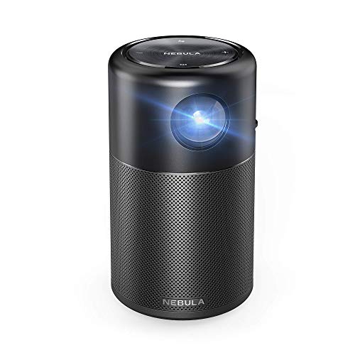  Nebula Capsule, by Anker, Smart Portable Wi-Fi Mini Projector, 100 ANSI lm Pocket Cinema, DLP, 360° Speaker, 100″ Picture, 4-Hour Video Playtime, and App-Watch Anywhere (Renewed) 