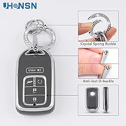 UHONSN for Honda Key Fob Cover Soft TPU Keys Shells