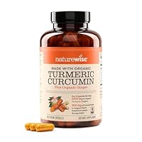 NatureWise Curcumin Turmeric 2250mg - 95% Curcuminoids & BioPerine Black Pepper Extract for Advanced Absorption - Daily Joint and Immune Health Support - Vegan, Non-GMO, 180 Count[60-Day Supply]