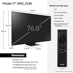 SAMSUNG 77-Inch Class OLED 4K S95C Series Quantum