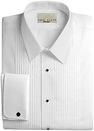 15.5 x 36 dress shirt Neil Allyn Men's 100% Cotton Tuxedo Shirt, Slim Fit, 15.5 (36/37) White at Amazon Men's Clothing store