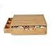 Mind Reader Bamboo 36 Capacity K-Cup Single Serve Coffee Pod Drawer with Side Condiment Caddy Organizer, Brown