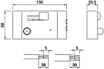 Foot Dimmer with on/off Switch and Night Location LED Black 60-300 Watts - Image 4