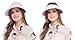 Bellady Women's Visor Hats UV Protection Summer Sun Hats Wide Brim Cap, Purple