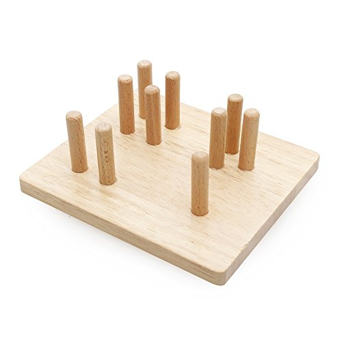 image for KanCai Wooden Stacking Toys & Shape Sorting Board | Geometric Shape St