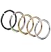 FIBO STEEL 18-20G 5-12PCS Stainless Steel Body Jewelry Piercing Nose Ring Hoop Nose Piercing