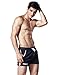 DESMIIT Men's Running Shorts Pockets Quick-Dry Mesh Swim Trunks, Navy Blue, X-Large