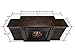 Real Flame Calie Electric Media Fireplace, Large, Dark Walnut