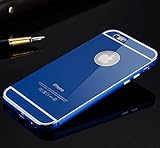 iPhone 6 Case, Palettes Maxx - Blue Aluminum Metal Frame & Acrylic Back r Cases iphone 6 Shockproof Back Case for iPhone 6 4.7 inch Screen By MTOO