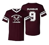 Adult Teen Wolf Beacon Hills Lacrosse Dunbar 9 Jersey (Small, Maroon)