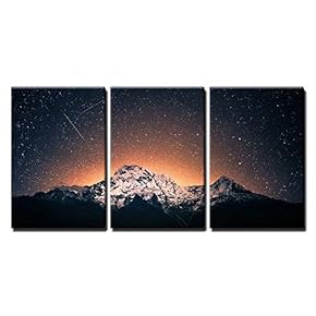 Snow Mountain Under Sea of Stars x3 Panels