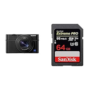 Sony RX100 VI 20.1 MP Premium Compact Digital Camera w/1-inch sensor, 24-200mm ZEISS zoom lens, pop-up OLED EVF and 64GB Memory Card