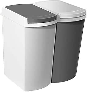 Bote de basura Anti-huella Digital De Gran Capacidad De La Basura Puede