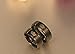 Stainless Steel Her King His Queen Ring His and Hers Couples Engagement Wedding Bands, Black