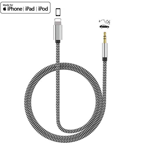 Aux Cord for iPhone for iPhone X/XS/11/11 Pro/11 Pro Max/8/8Plus/7/7Plus Aux Cable for Car 3.5mm Aux Cable Premium Auxiliary Audio to Car Stereo/Speaker/Headphone Adapter Support All iOS System - Thumbnail 7