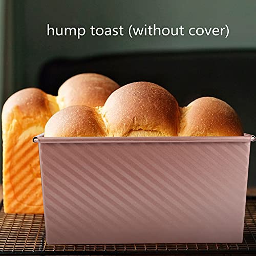 IAXSEE Pullman Loaf Pan with Lid NonStick Bakeware Carbon Steel Bread