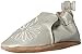 Robeez Girls' Soft Soles with Bow Back Slip-On Metallic Mist 0-6 Months M US Infant