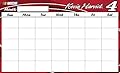 NASCAR #4 KEVIN HARVICK calendar dry erase-9.5"x 15.5"-nascar calendar NEW FOR 2015