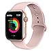 AdMaster Silicone Compatible for Apple Watch Band and Replacement Sport iwatch Accessories Bands Series 4 3 2 1 Pink Sand 38mm/40mm S/M