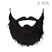 Lautechco 3Pcs Funny Fake Beard for Women Man Kid Party Fake Beards for Adults