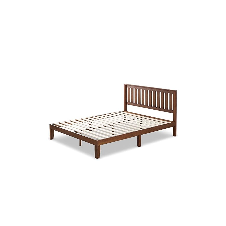 Zinus Vivek 12 Inch Wood Platform Bed with Headboard / No Box Spring