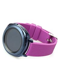 Budesi   Correa de repuesto para Samsung Galaxy Watch 1.811 in, silicona suave 0.866 in, compatible con Samsung Gear S3 Classic Frontier Moto 360 2nd Gen 1.811 in Smart Watch