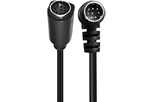 Seadream S-Video 8 Pin Mini DIN Angle Male to Female Extension Cable Mini Din 8 Pin 90 Degree Male to Female Extension Cable 