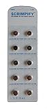 SCRIMPIFY - Button Cell Batteries (10 PCS) : 1.5V - AG3 - LR41 - G3-192