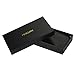 PEIUJIN RFID Blocking Men's Genuine Soft Cow Leather Long Purse Mens Wallet Money Clip (Black)