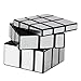 YKL WORLD Sliver Mirror 3x3x3 Speed Magic Cube Puzzles, ABS Ultra-Smooth Master Speed Twist Cube,Brain Teaser Toys & Christmas Birthday Gifts