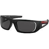 Prada PS 02YS - 1BO06F Sunglasses Black w/Dark Grey 59mm