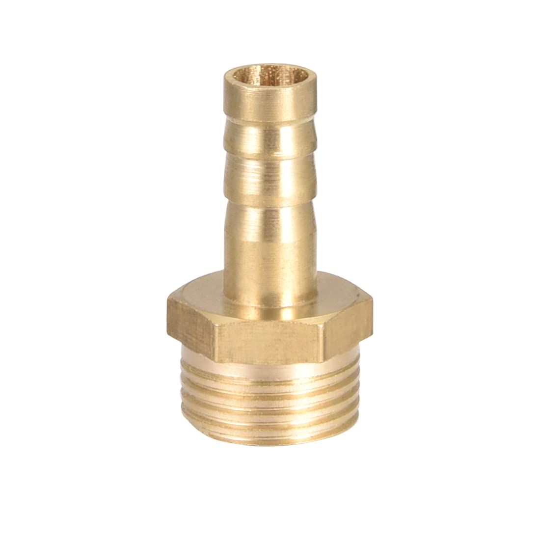 sourcing map Brass Hose Barb Fitting,Connector,8mm Barb x G3/8 Male Pipe Adapter