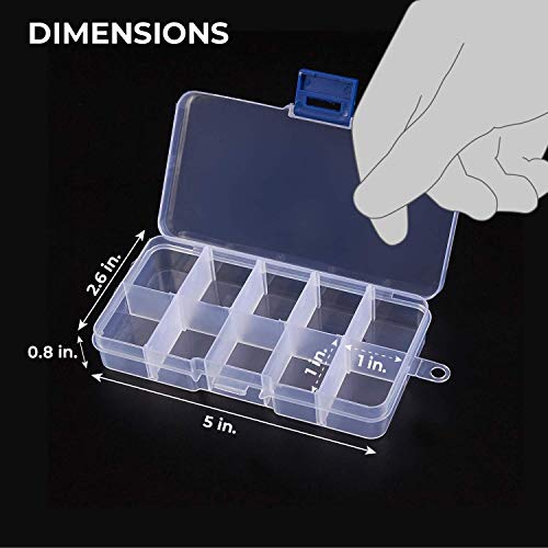 2 Clear+Jewelry+Box+Adjustable+Compartments