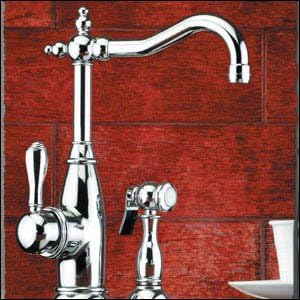 Mico Polished Nickel Simone French Country Series Kitchen Faucet