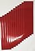 Motorcycle ATV Ruby Red Reflective Adhesive Vinyl Tape 12 Sheets of 3.5