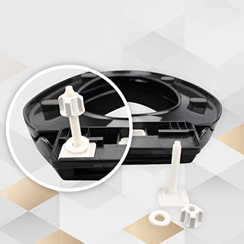 Renovators Supply Manufacturing Black Plastic Soft Close Toilet Seat