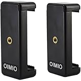 Universal Cell Phone iPhone Tripod Mount Adapter, OIMIO Phone Holder Clip Connector Head Used for Monopod Selfie Stick Dslr Travel Mini Flexible Tripod and More(2 pack)