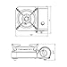 Gas ONE Stainless Steel Mini Portable Butane Camping Stove with Color Box and Carrying CASEthumb 2